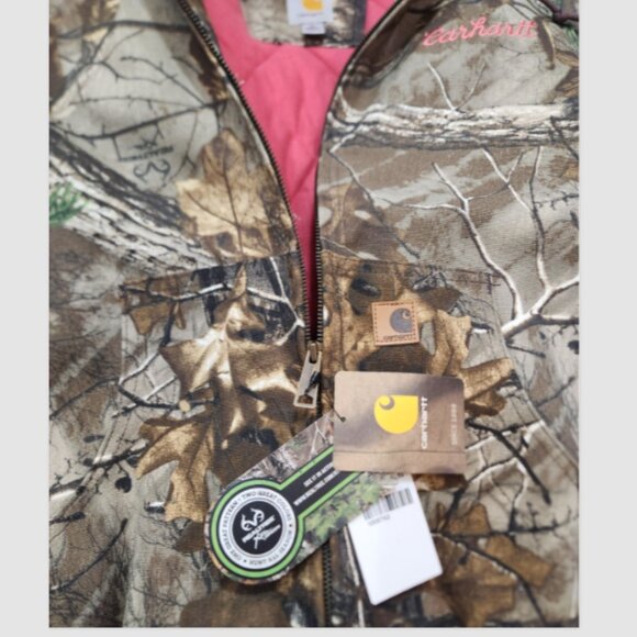 CARHARTT X Realtree Hooded Active Jacket "Pink Camo" 101216 977 - Picture 8 of 16